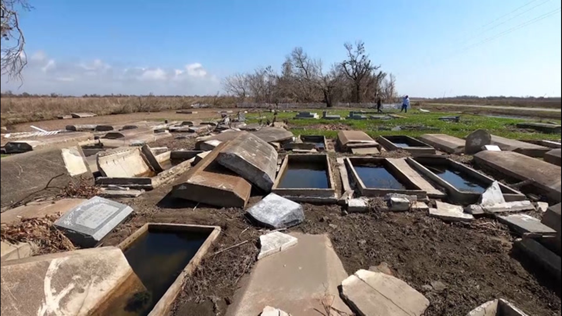 The Louisiana Cemetery Task Force is hoping family members will help report and identify damaged graves and the missing remains of family members after damage was caused by hurricanes Laura and Delta.