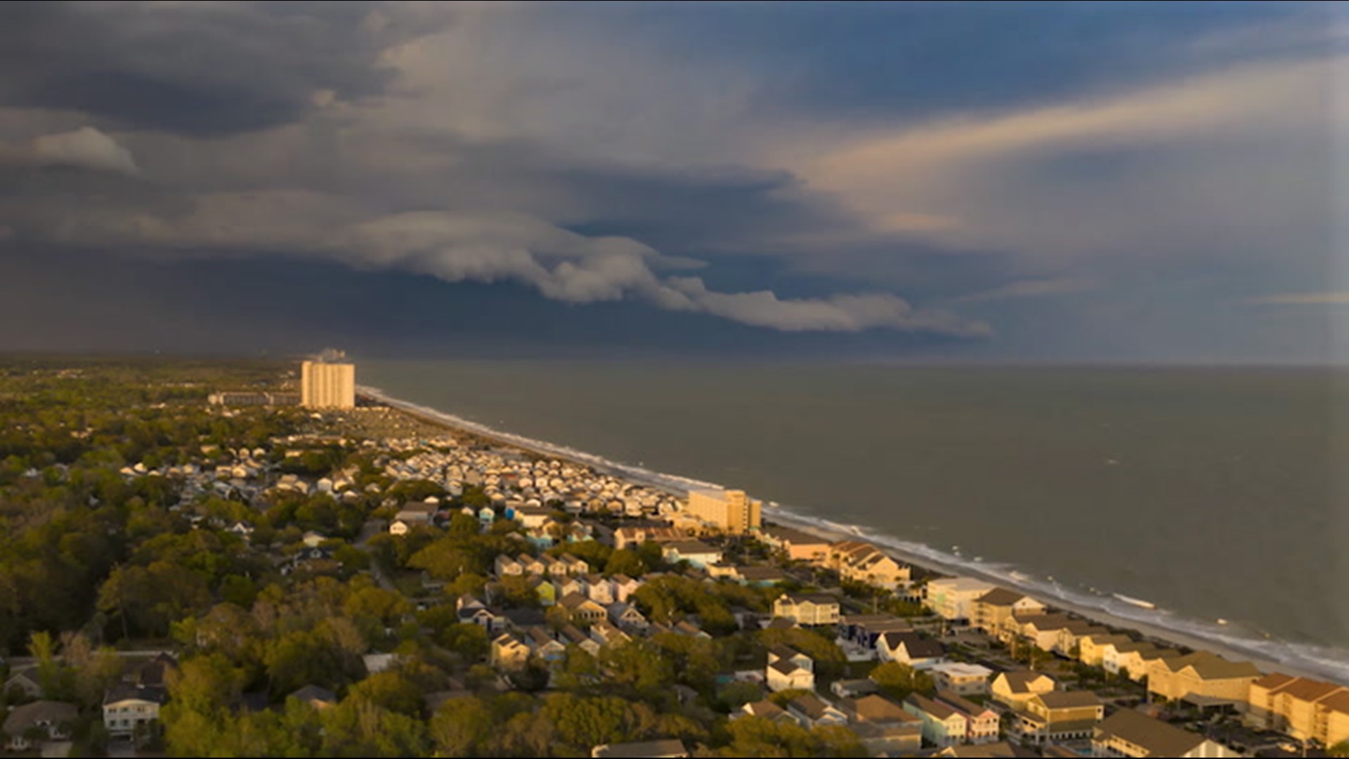 Watch this hyper-lapse video of the severe storms that rolled in over Myrtle Beach, South Carolina, on April 6.