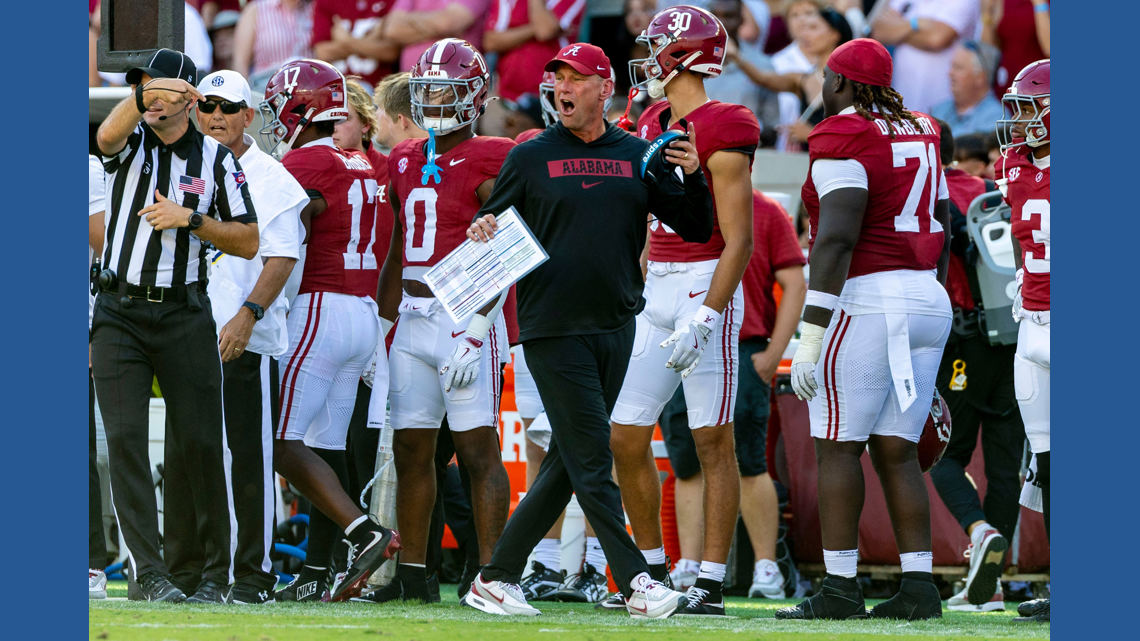 Missouri's Drinkwitz has one question for Alabama counterpart DeBoer: What  are you wearing Saturday? | kvue.com