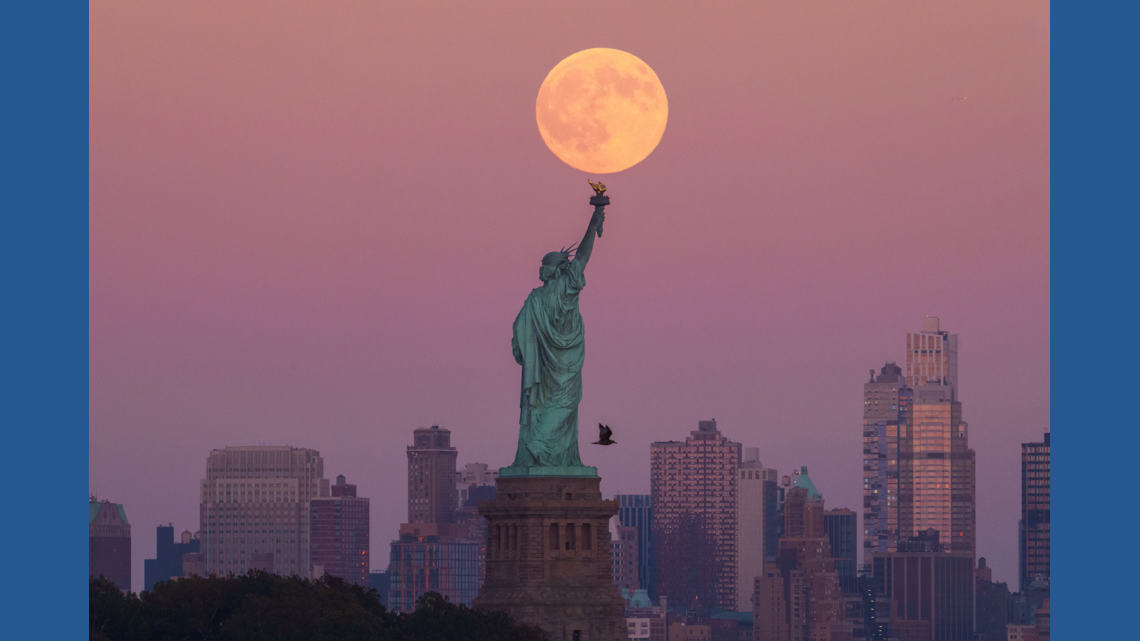 Photos of October's supermoon: A stunning start to a trio of