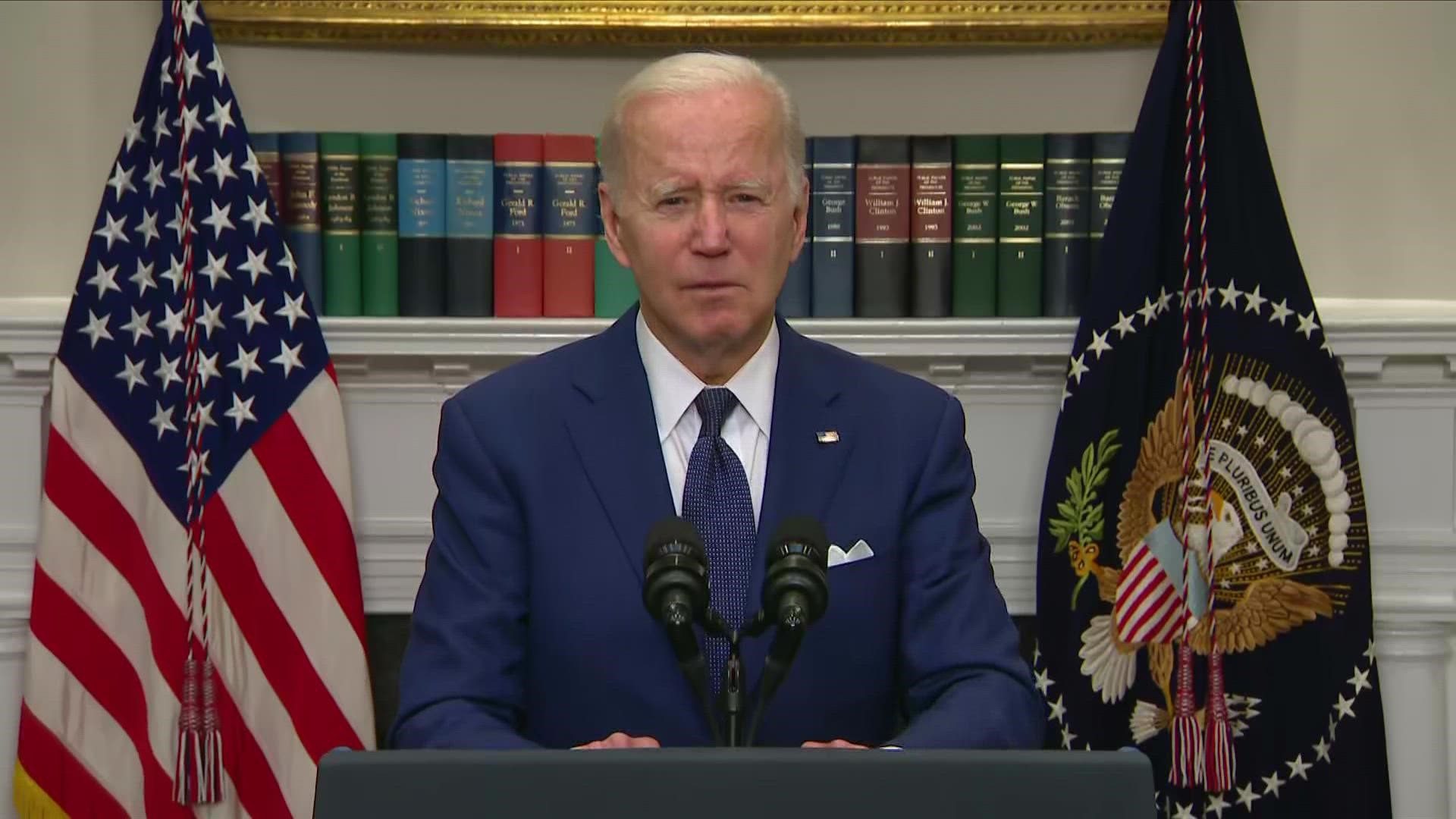 President Joe Biden delivered an emotional call for new restrictions on firearms after a gunman opened fire at a Texas elementary school on Tuesday.