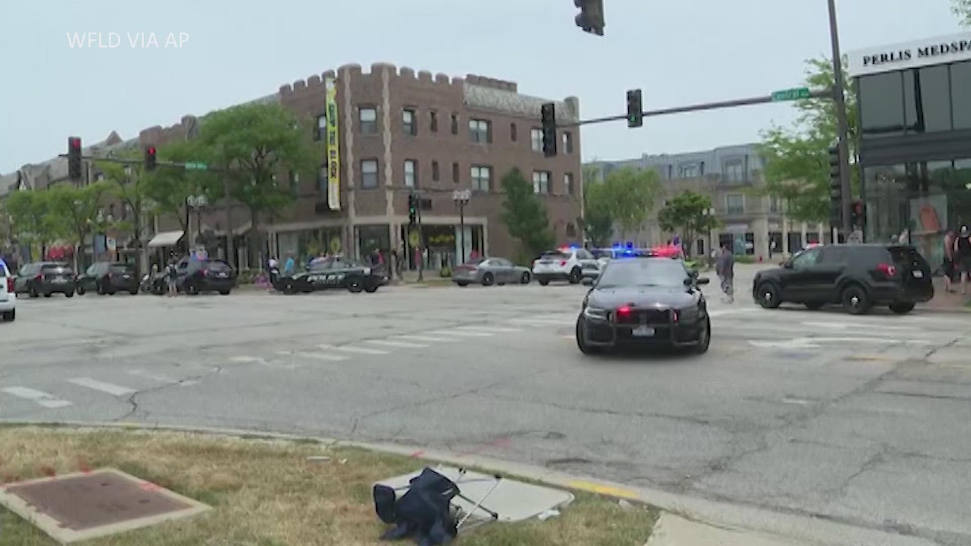 Police say at least six people are dead and 24 were wounded in a shooting at a July Fourth parade in a Chicago suburb. (Video: WFLD via AP)