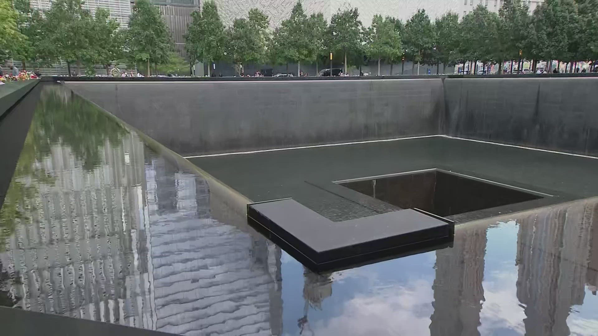 The solemn ceremony in lower Manhattan focused on the hourslong reading of the names of those killed in the Sept. 11 terror attack.