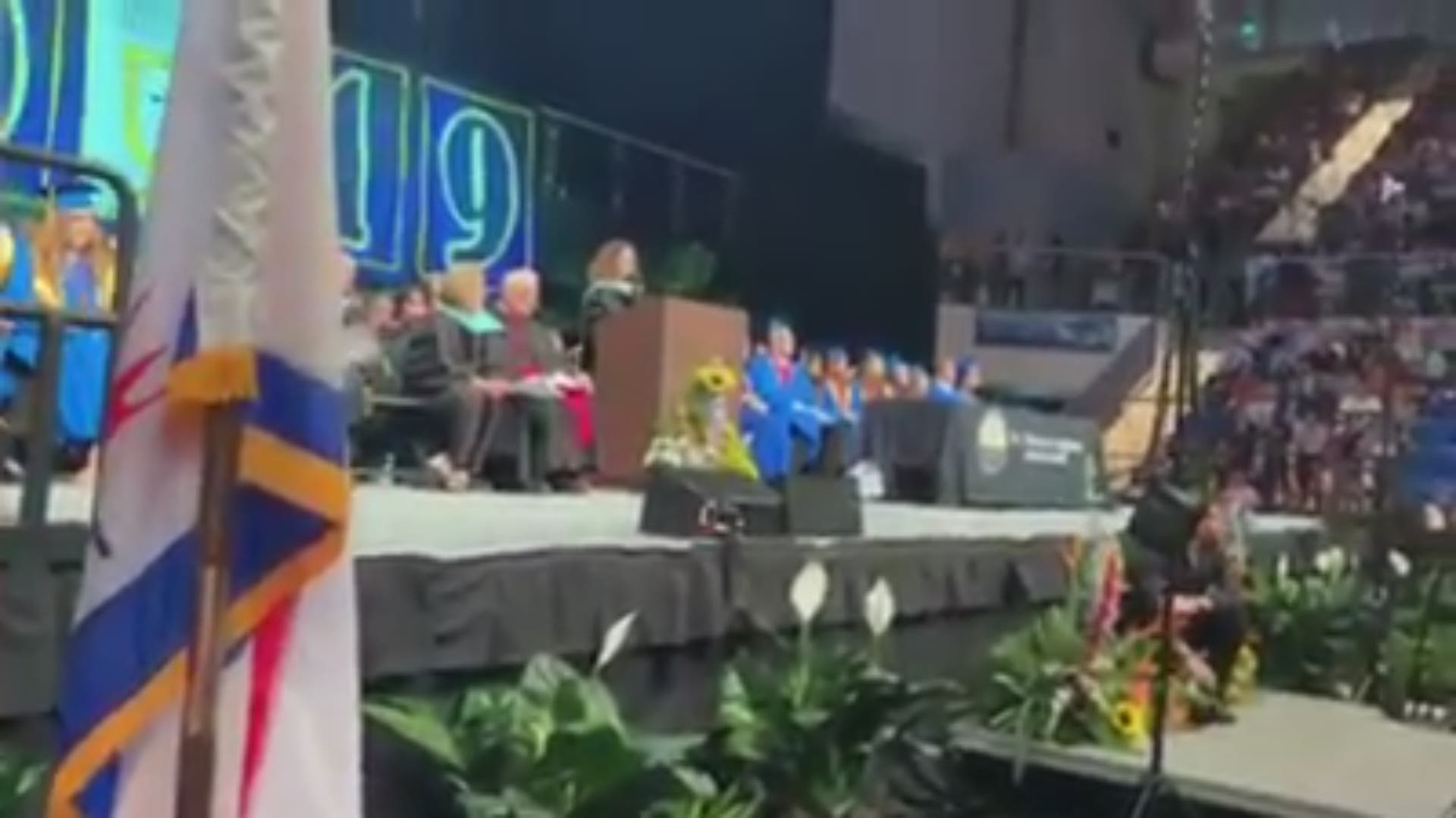 Senior Kayla Tillman had the surprise of a lifetime when her father came from his deployment in Korea to surprise her at graduation. Video: St. Thomas Aquinas High School