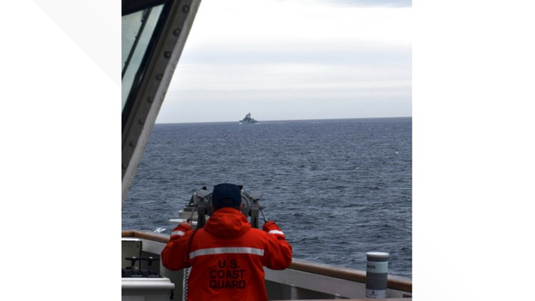 Coast Guard spots Chinese, Russian naval ships near Alaska island
