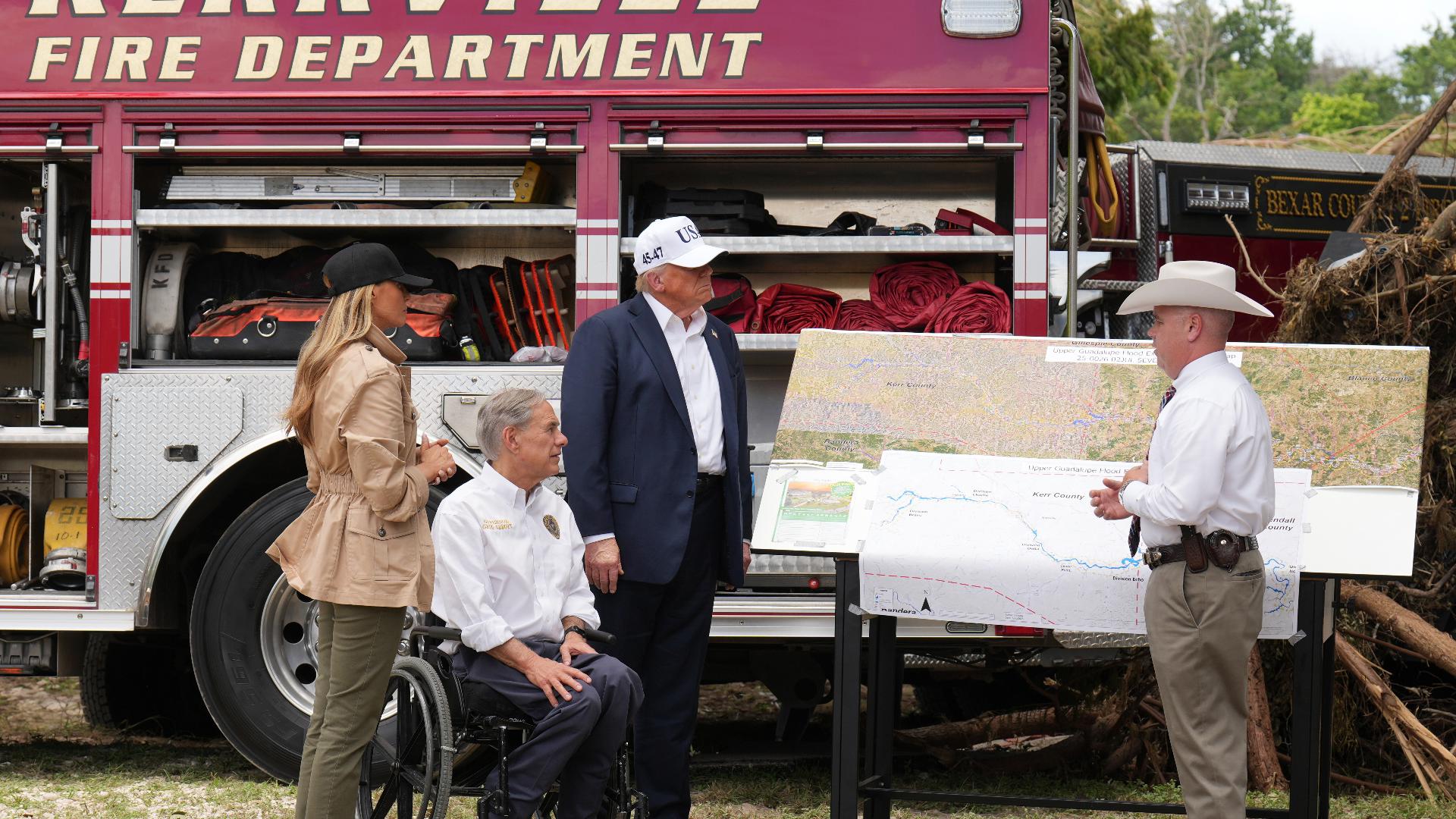 President Trump and First Lady Melania Trump visit Hill Country