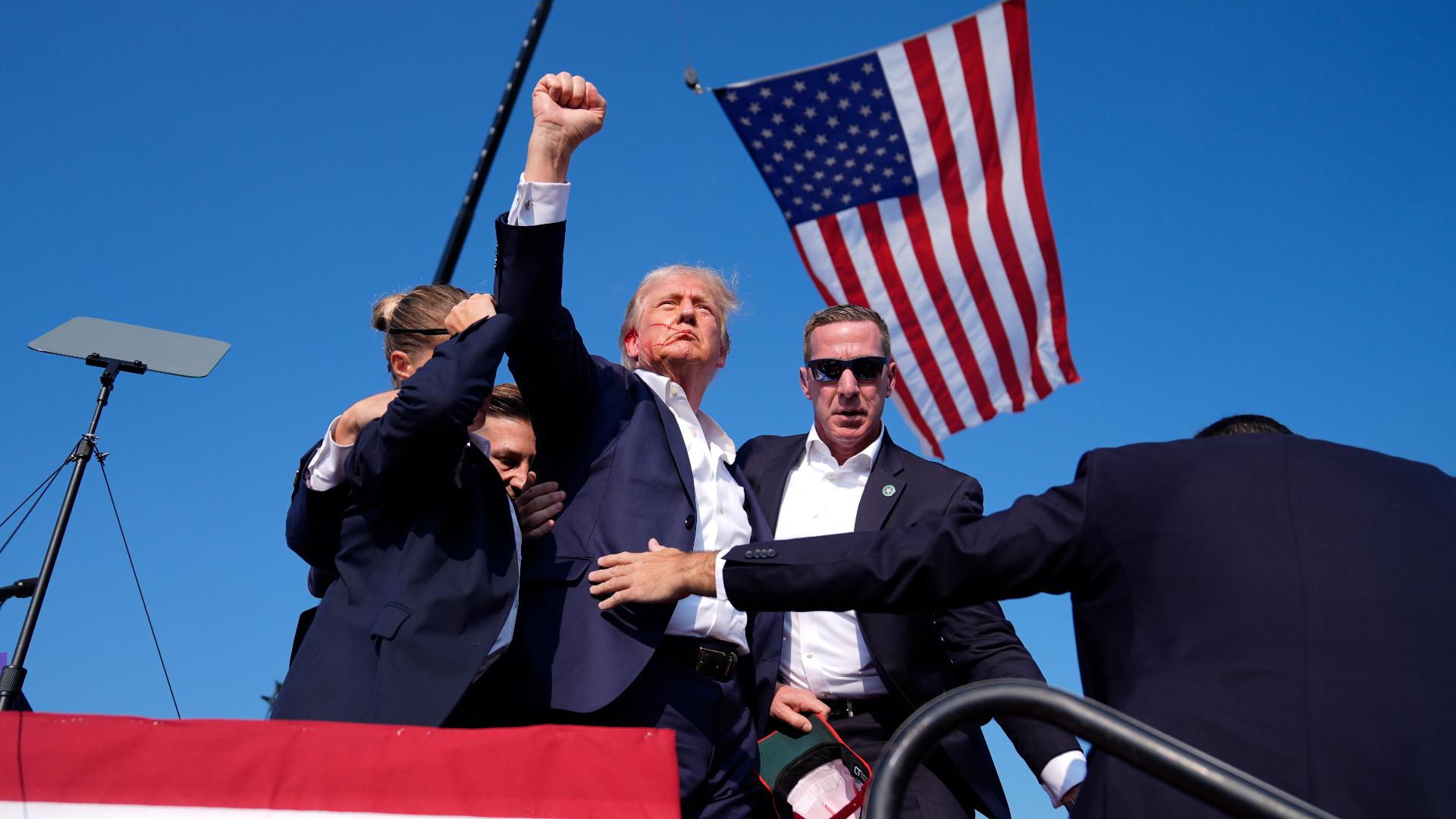 Body camera video has been released from the moments after the assassination attempt on former President Donald Trump.