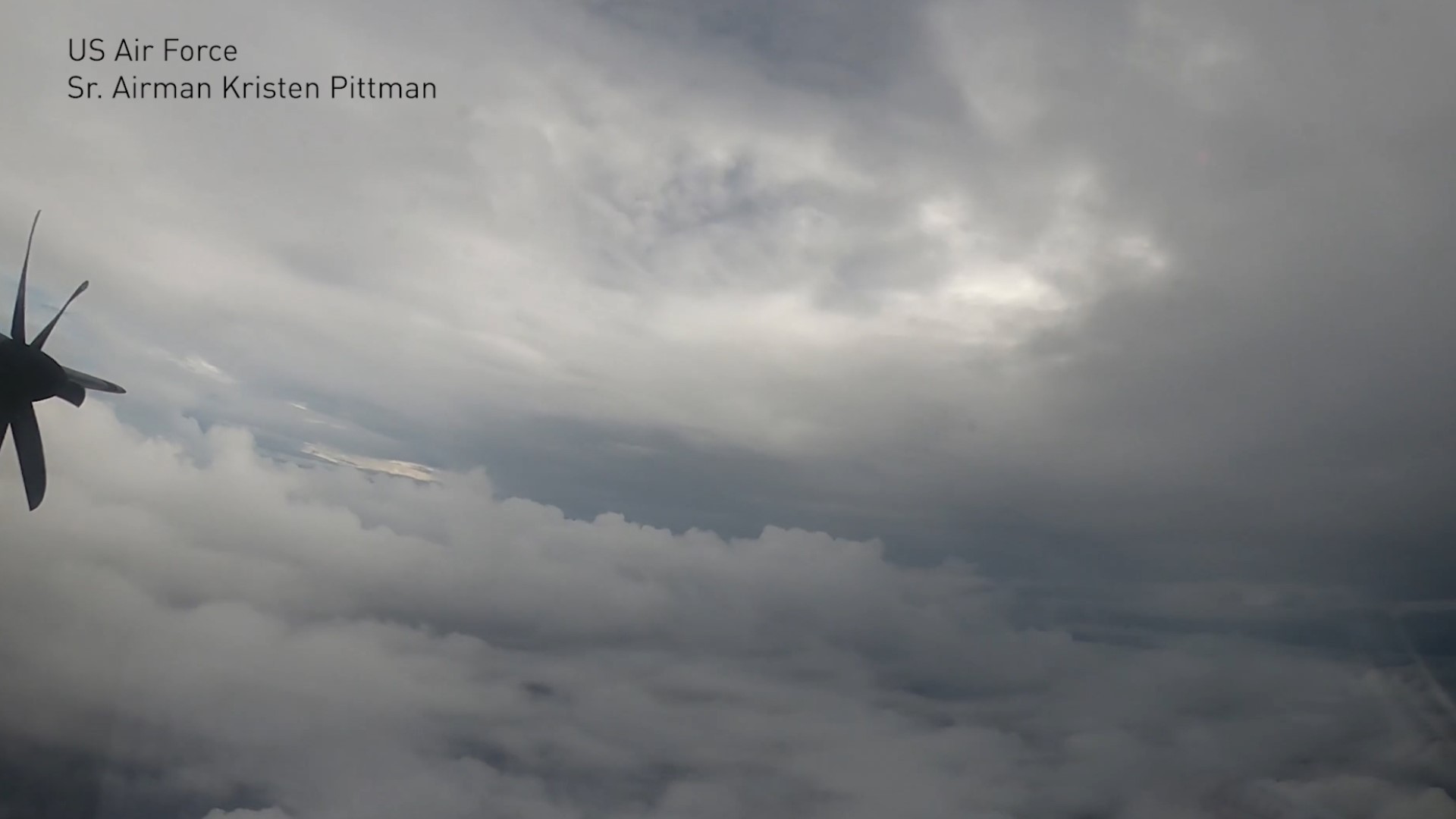 A time-lapse from the Hurricane Hunters shows their flight into then-Tropical Storm Laura on Monday, Aug. 24. Laura officially became a Hurricane on Tuesday.