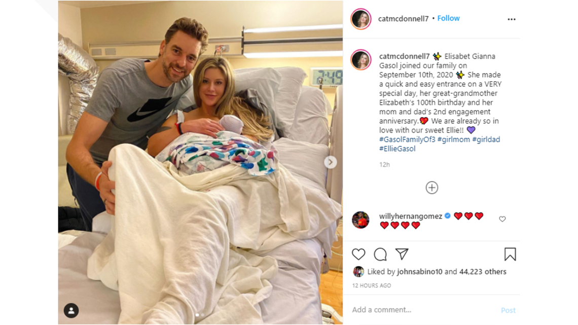 Pau Gasol Wife Honor Kobe Bryant With Newborn Daughters Name