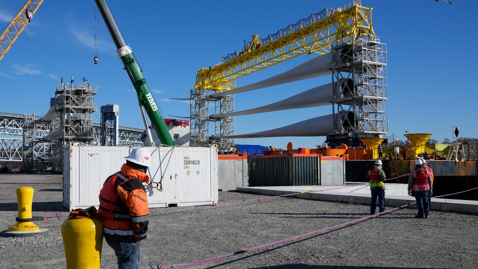 An 800-foot tall turbine has begun sending electricity onto the U.S. grid from what’s set to be the country’s first commercial offshore wind farm.