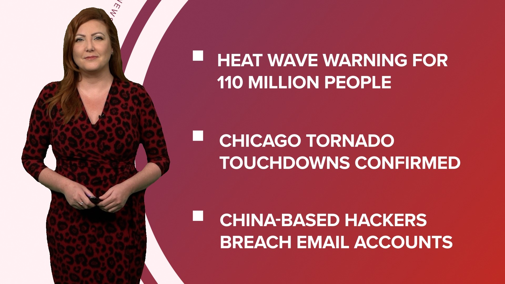 A look at what is happening in the news from a heat wave hitting the U.S. and parts of the world to Emmy nominations and June inflation numbers.