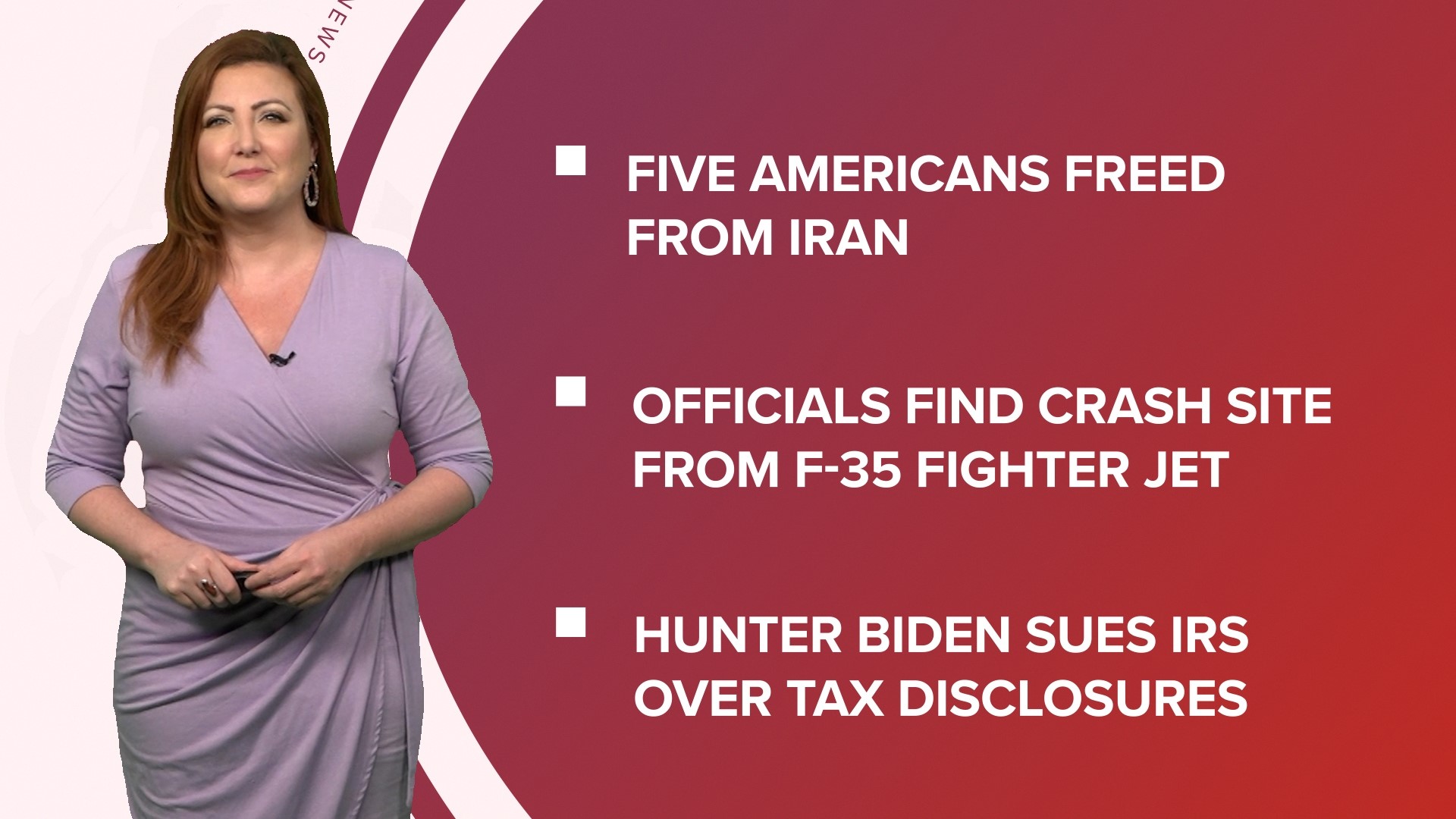 A look at what is happening in the news from the U.S.-Iran prisoner swap completed to Hunter Biden suing the IRS and a black bear shuts down part of Disney World.