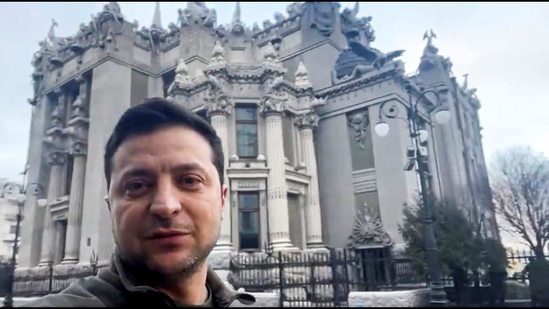 Ukraine president Volodymyr Zelenskyy posted a video from Kyiv Saturday urging residents not to believe fake reports about the Ukrainian army's surrender.