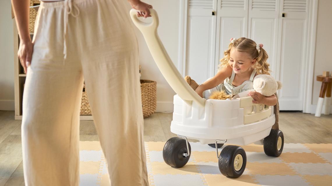 Little Tikes trades classic bright colors for white in new line