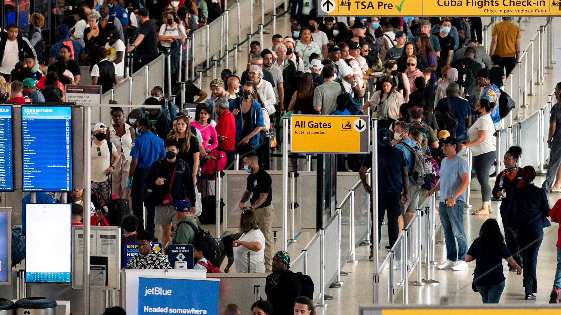 The TSA set a new record for the most travelers screened in a single day on Sunday, July 7.