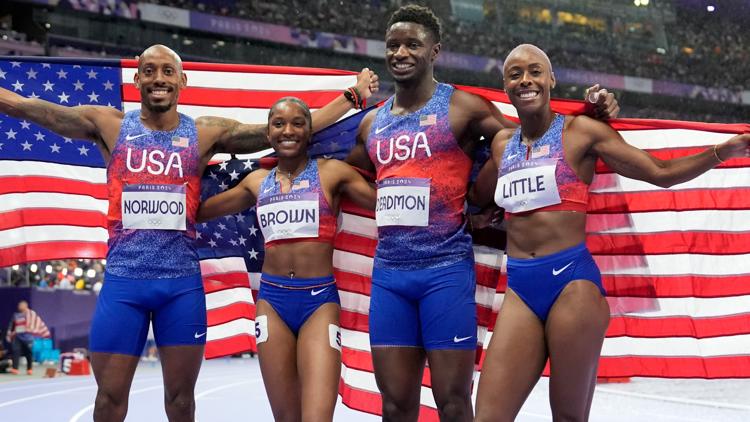 Day after world record run, US gets silver in 4x400 mixed relay | kvue.com