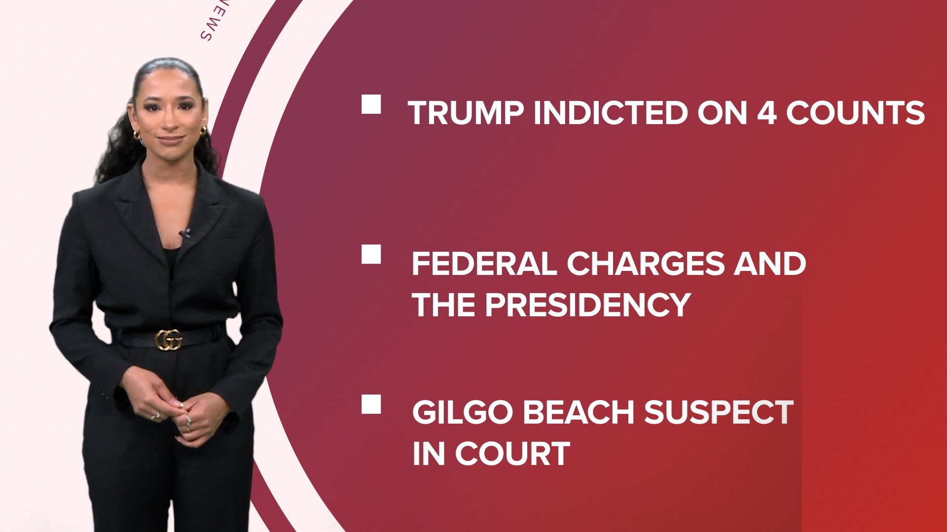 A look at what is happening in the news from former president Donald Trump indicted on charges stemming from Jan. 6 to former dancers suing Lizzo.