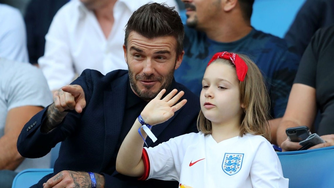 David, Victoria Beckham's daughter Harper looks all grown up