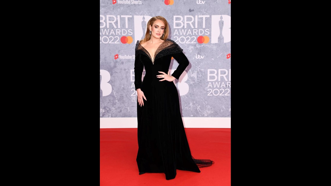 adele red carpet dresses Grammys 2017: Adele Wears Givenchy to the Red Carpet