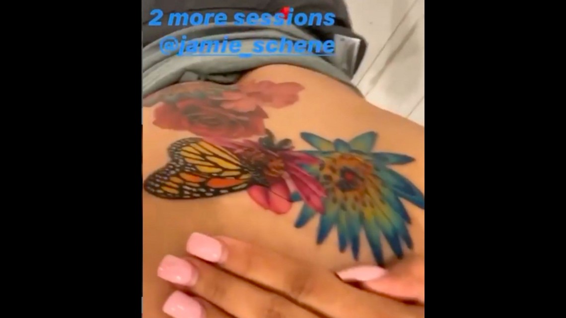 Cardi B Shows Off Butterfly Back Tattoo Instagram