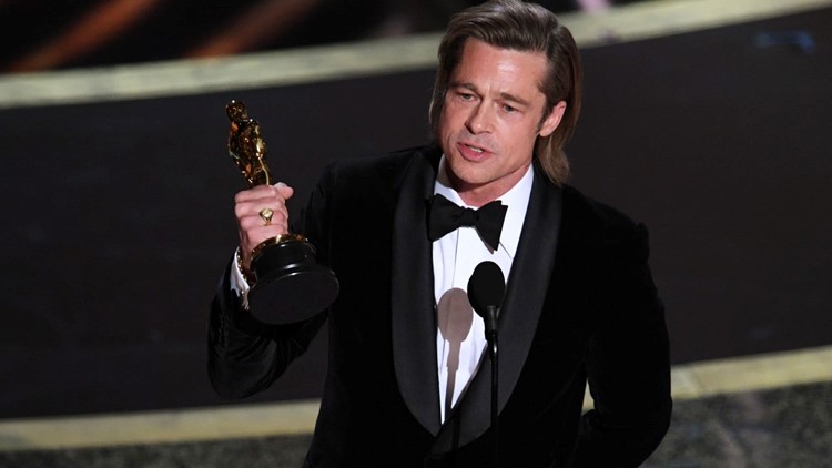 Image result for brad pitt wins oscar