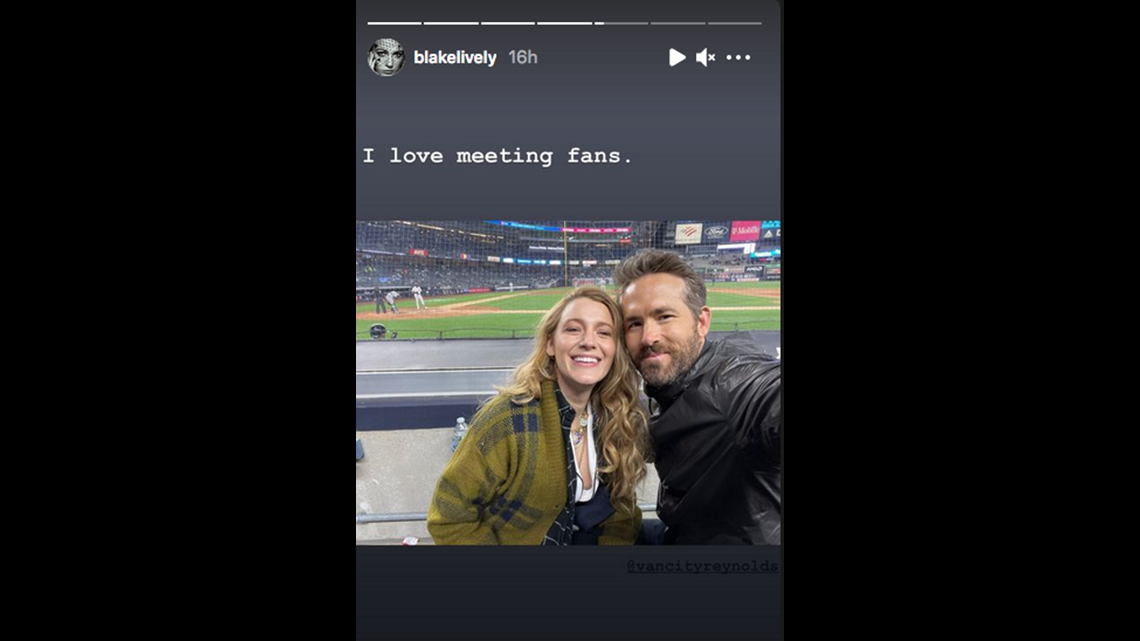 Blake Lively Teases Ryan Reynolds on Date Night at Yankees Game