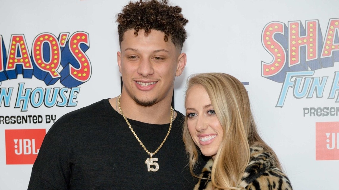 NFL star Patrick Mahomes and fiancee Brittany Matthews welcome