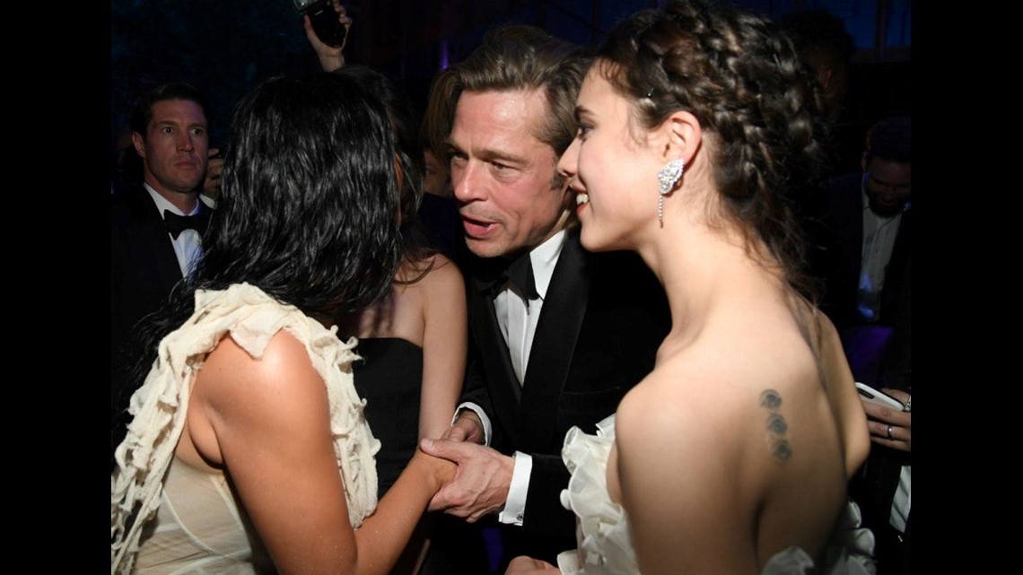 Brad Pitt Crashes Kim Kardashian & Kanye West'S Date Night In Epic Moment  At 'Vanity Fair' Oscars After-Party | Kvue.Com