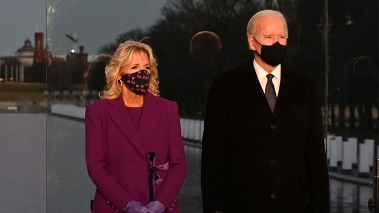 jill biden purple dress Jill Biden Looks Stunning in Purple Outfit Ahead of the Inauguration