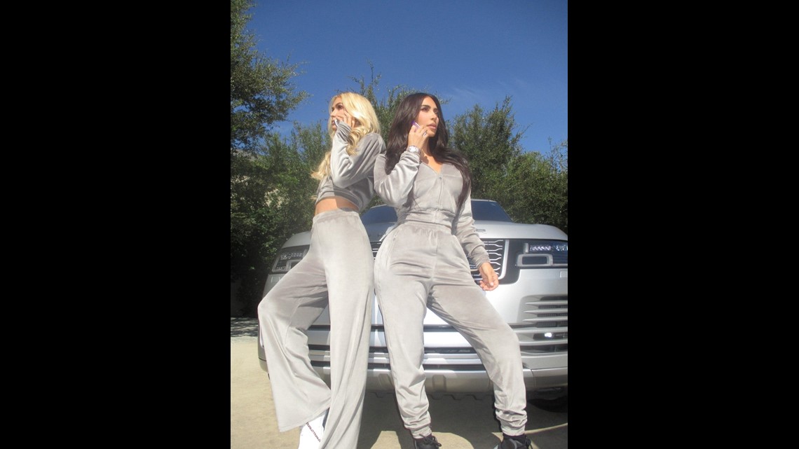 Kim Kardashian and Paris Hilton Bring Back Velour Tracksuits in