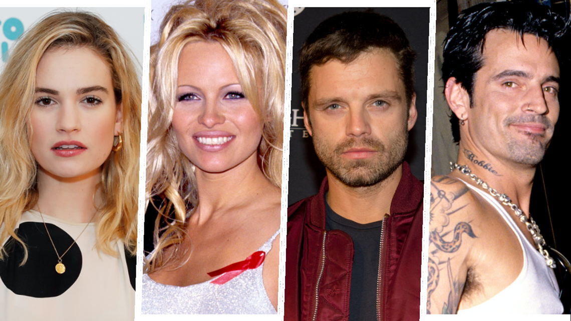 Sebastian Stan and Lily James Are Unrecognizable as Tommy Lee and Pamela  Anderson -- See the First Look! 
