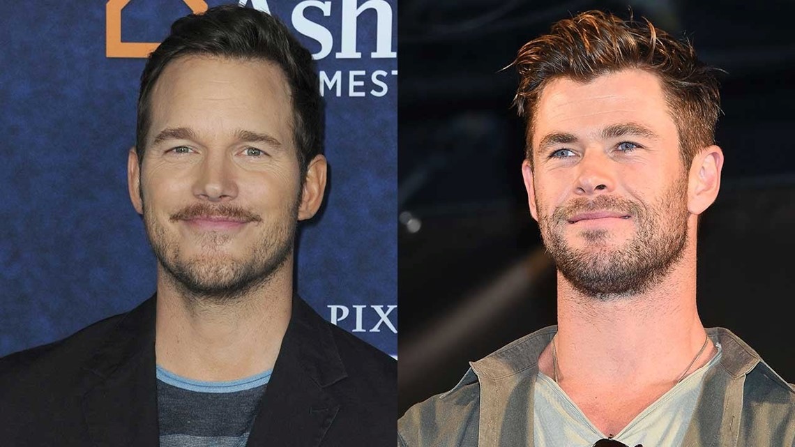 Chris Hemsworth e Chris Pratt aparecem em fotos do set de Thor