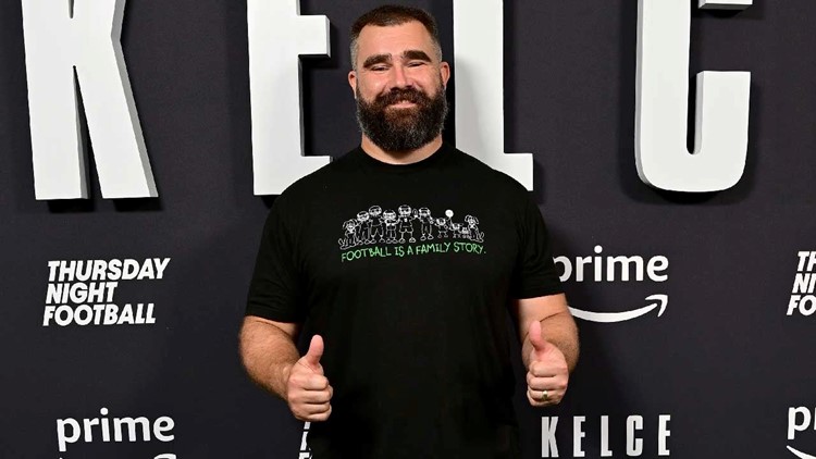 Watch Jason Kelce Jump Onto a Flaming Table After Announcing His NFL Retirement | kvue.com