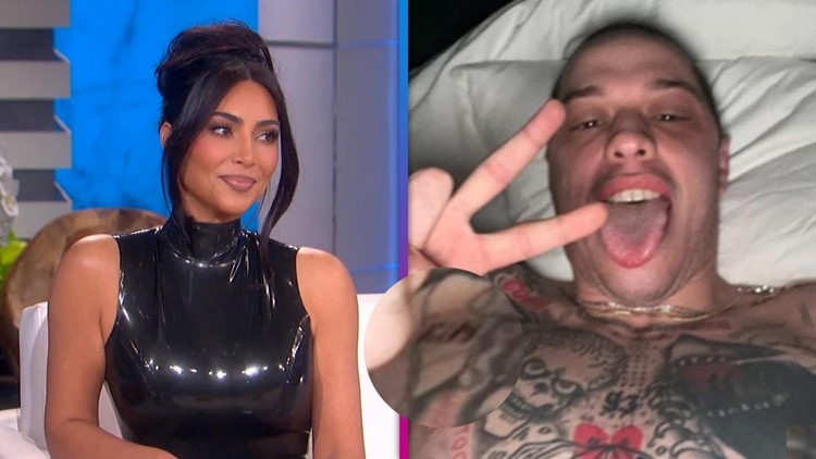 Fans Spot Kim Kardashian Tattoo on Pete Davidsons Chest