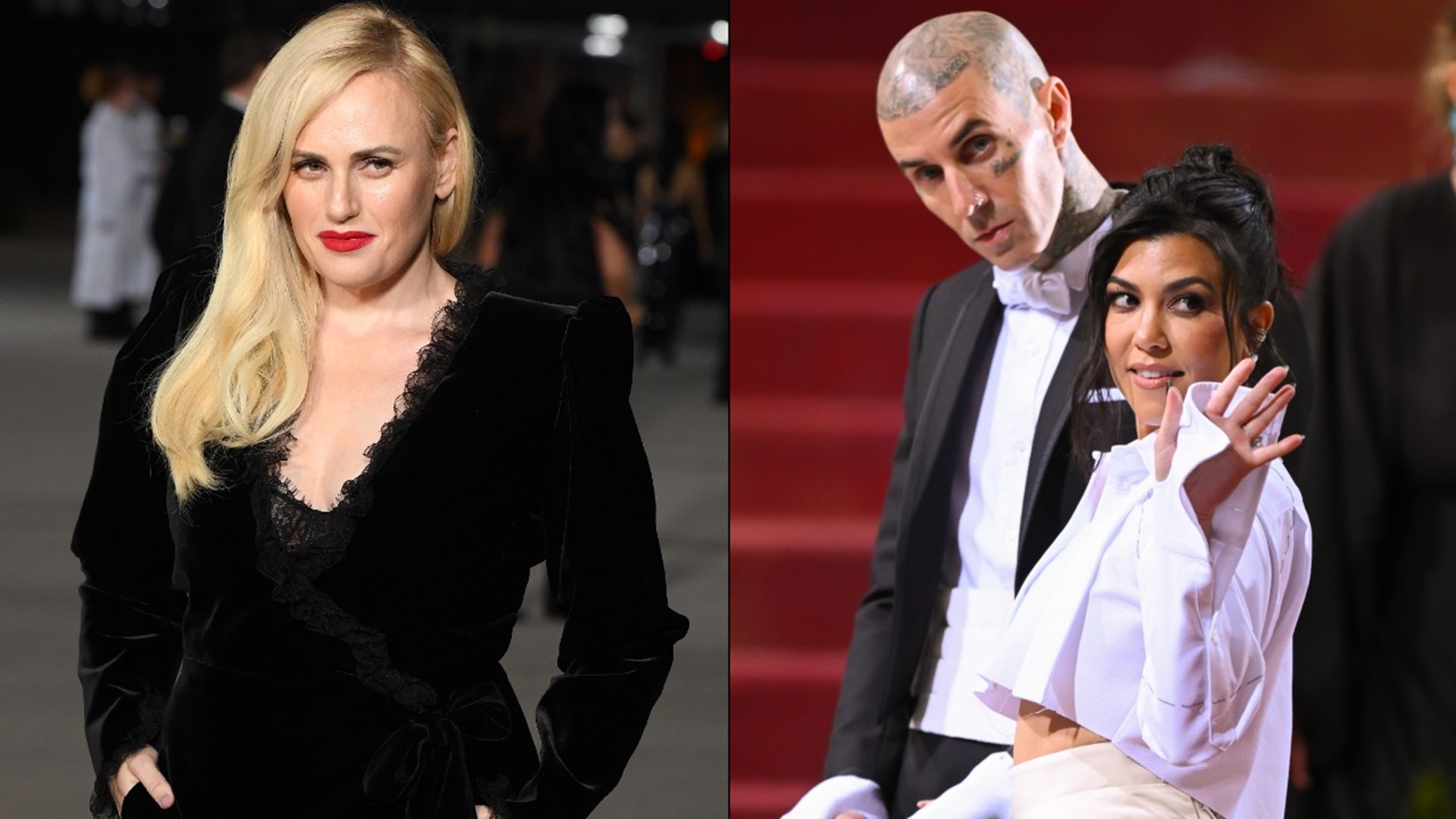 Rebel Wilson Happens Upon Kourtney Kardashian and Travis Barker