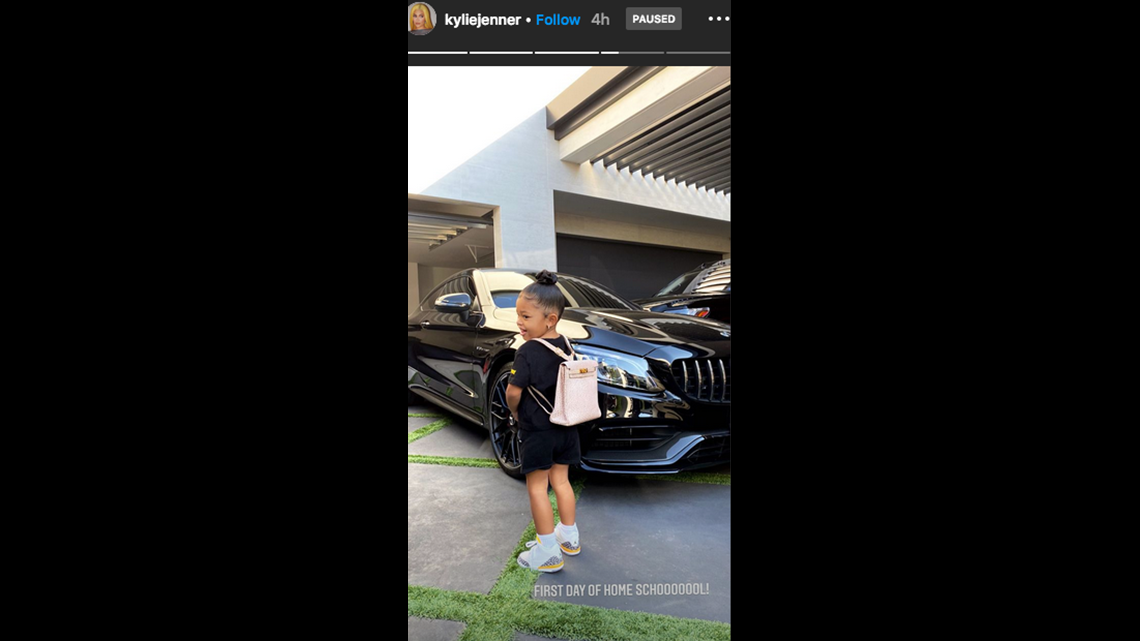 Kylie Jenner's Daughter Stormi, 2½, Wears an Hermès Backpack