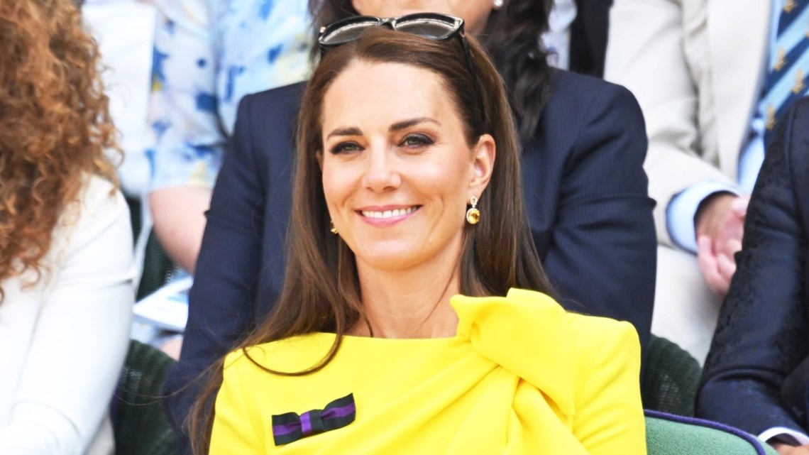 Kate middleton 2024 yellow dress wimbledon