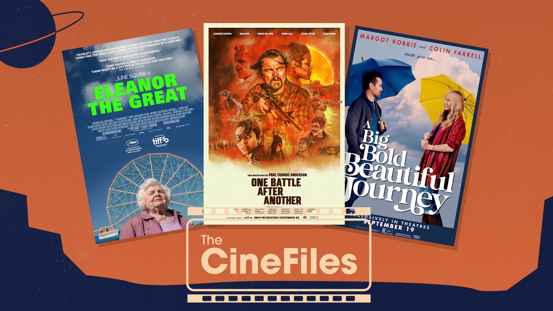 This week we review 'One Battle After Another', 'Eleanor the Great' & 'A Big Bold Beautiful Journey'. We also talk about Chris' CineGift 'Hot Shots'.