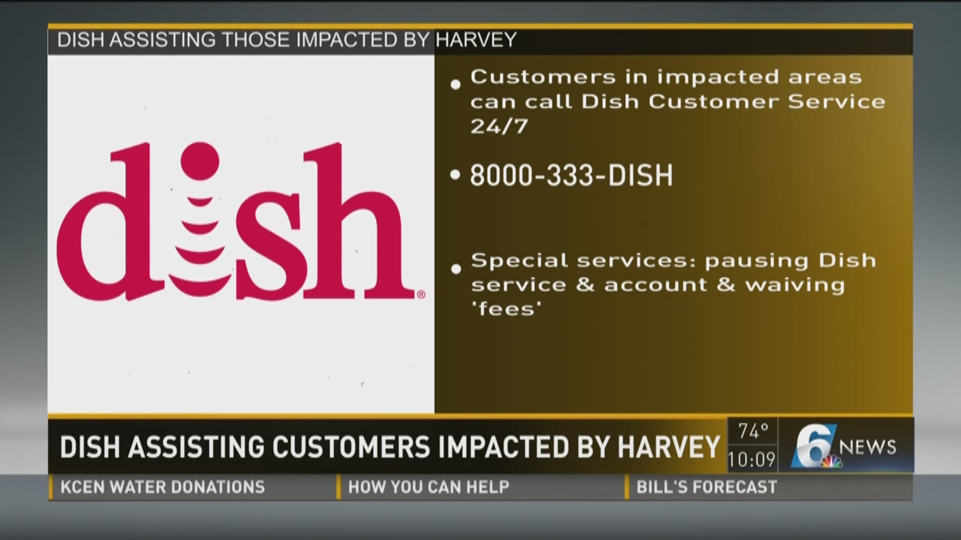 DISH assisting customers impacted by Harvey