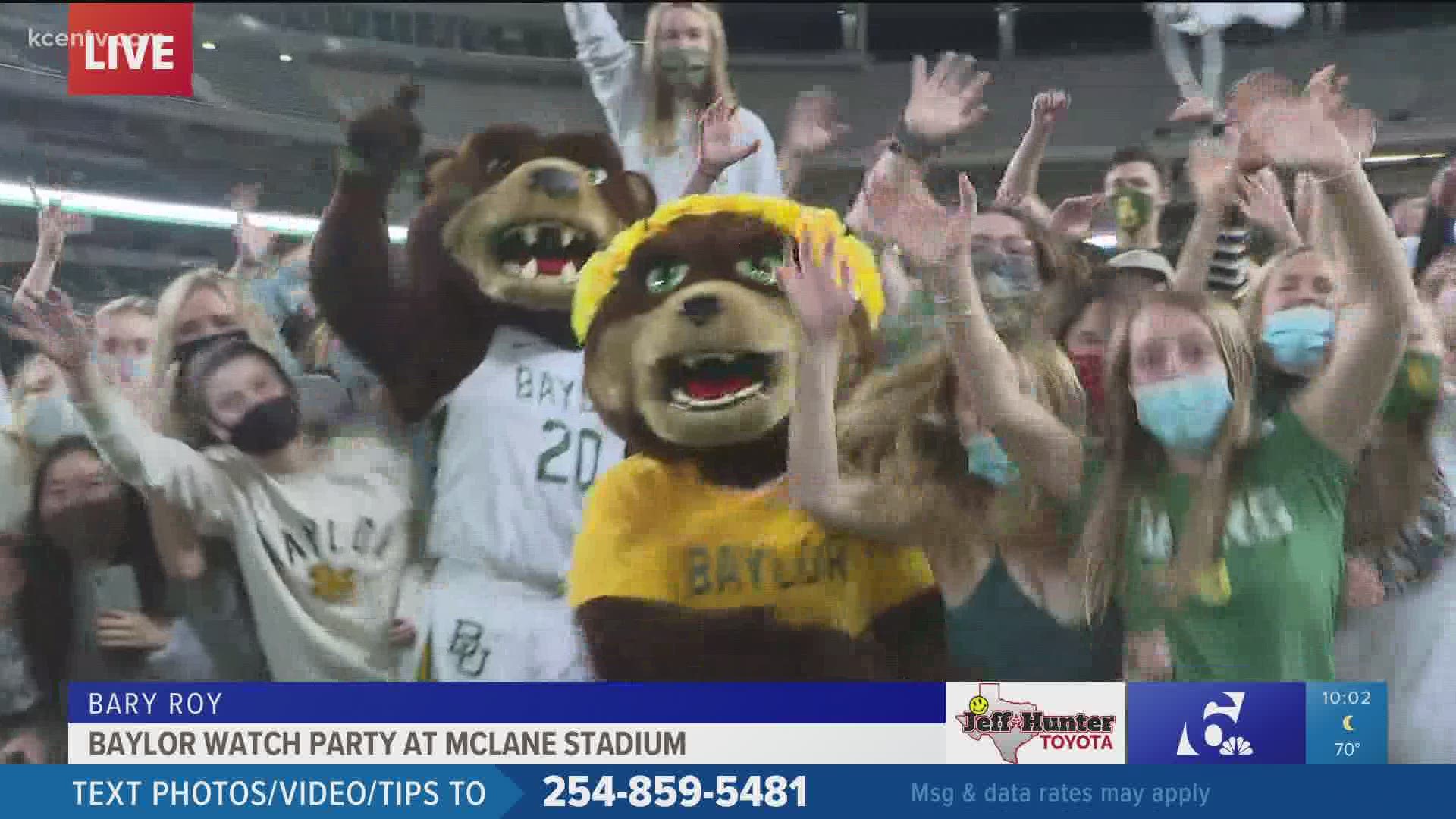 The atmosphere was electric as Baylor fans cheered on their team and their win against Gonzaga.