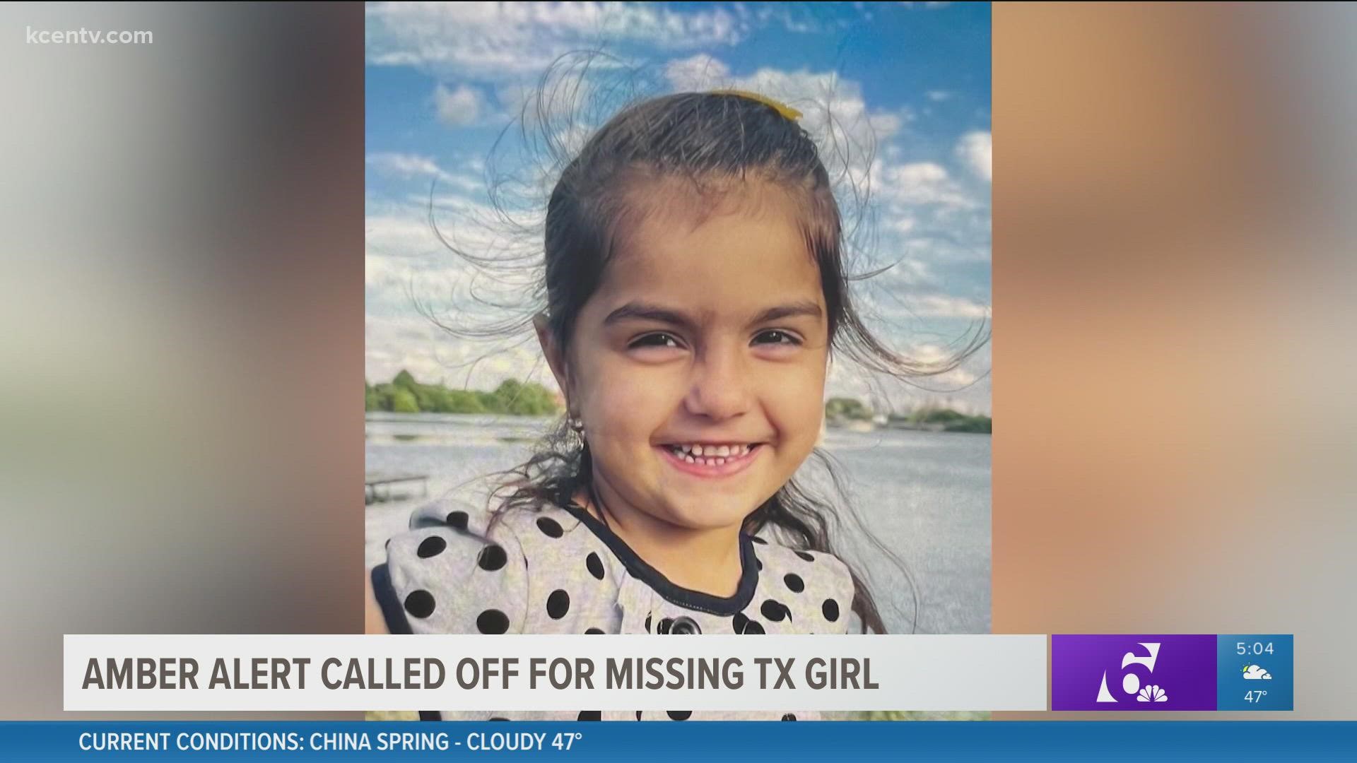 Amber alerts have been discontinued for three-year-old Lina Kahil who has been missing since Dec. 20.