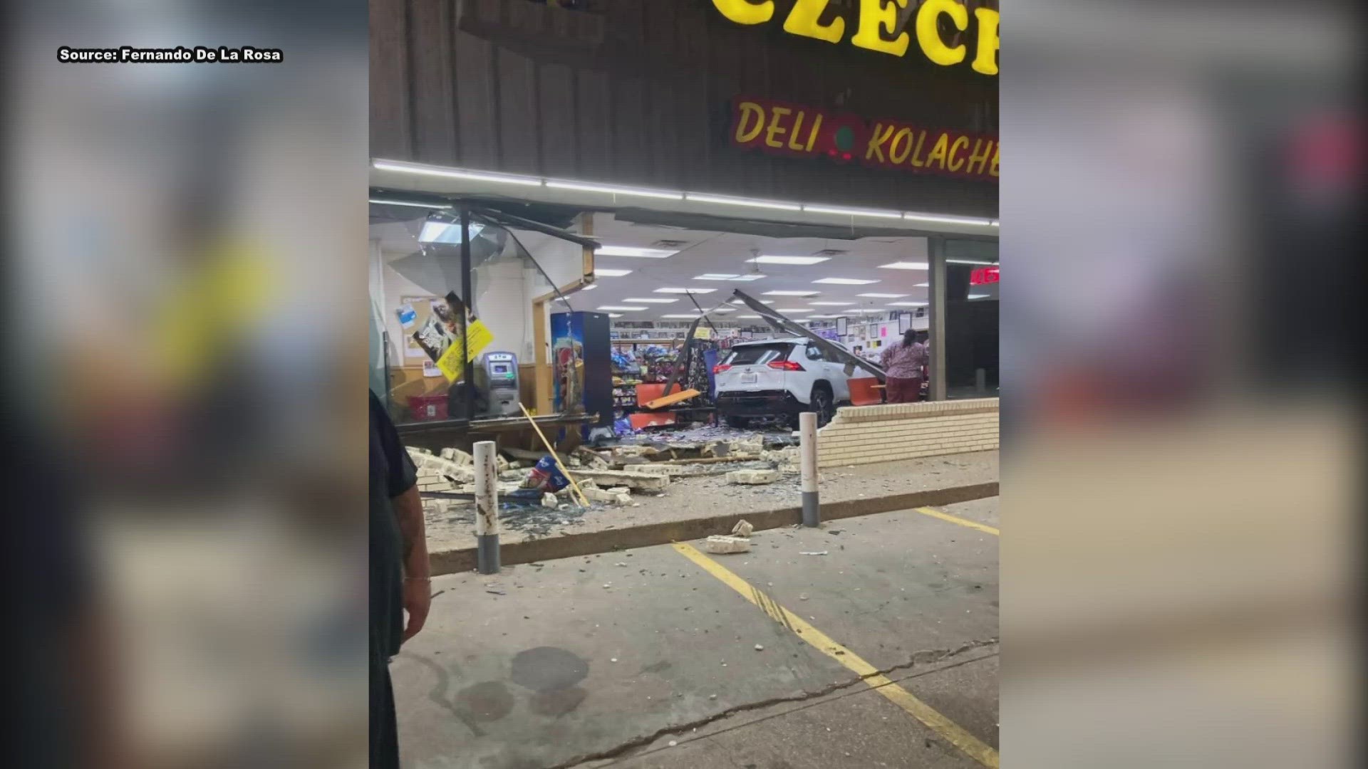 The driver said they thought the vehicle was in reverse but it was in drive.