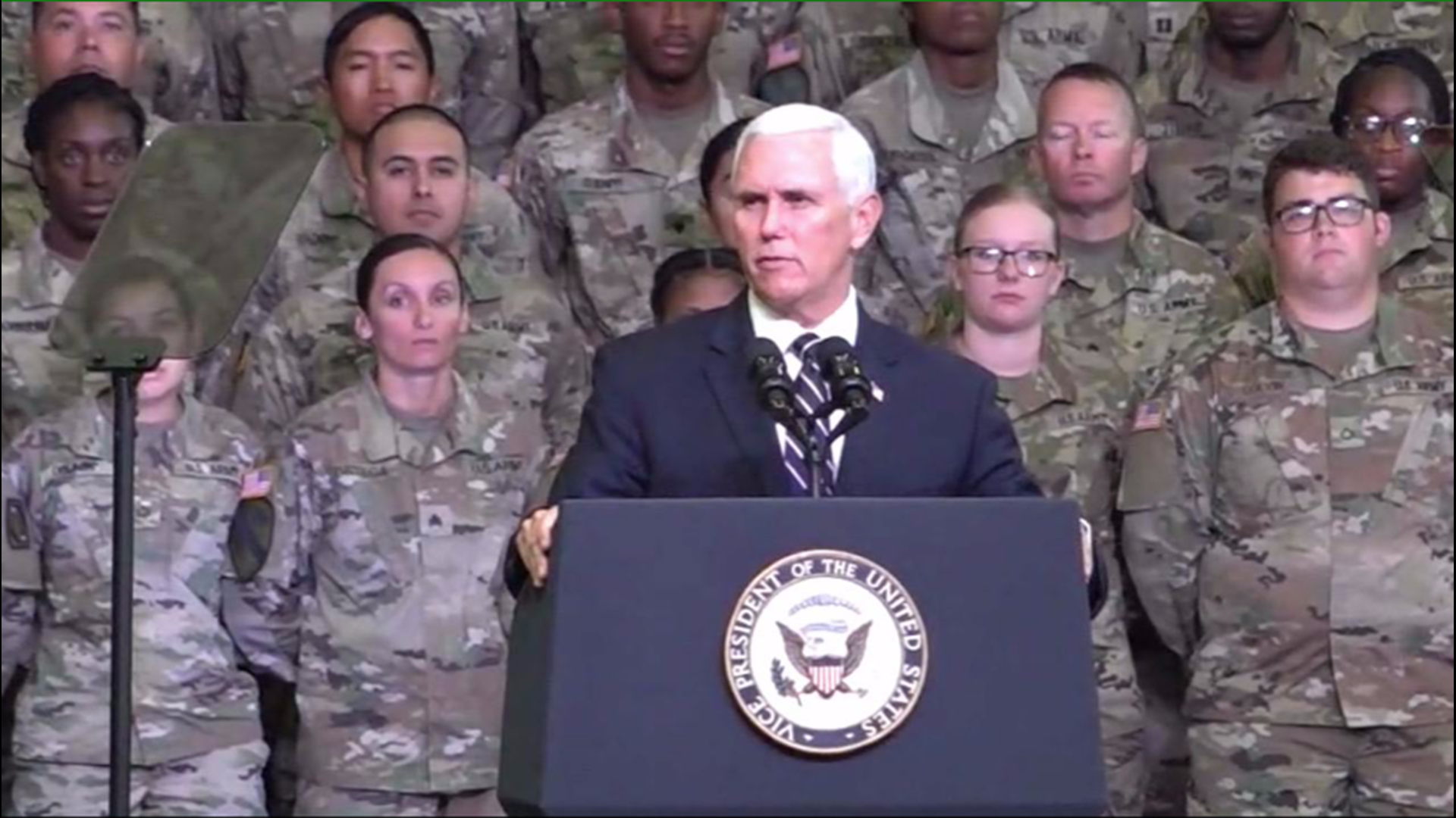 From Louisiana to Texas, Pence makes a stop on Fort Hood.