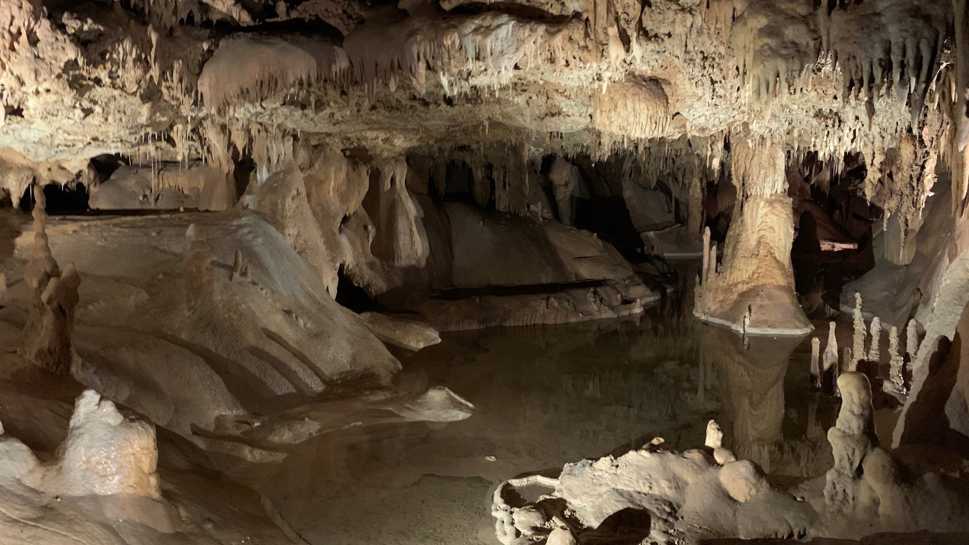 Meagan Massey explored the Inner Space Cavern, located in Georgetown, Texas, to learn the history of the cave and how it can be used as a getaway from the cold weather.