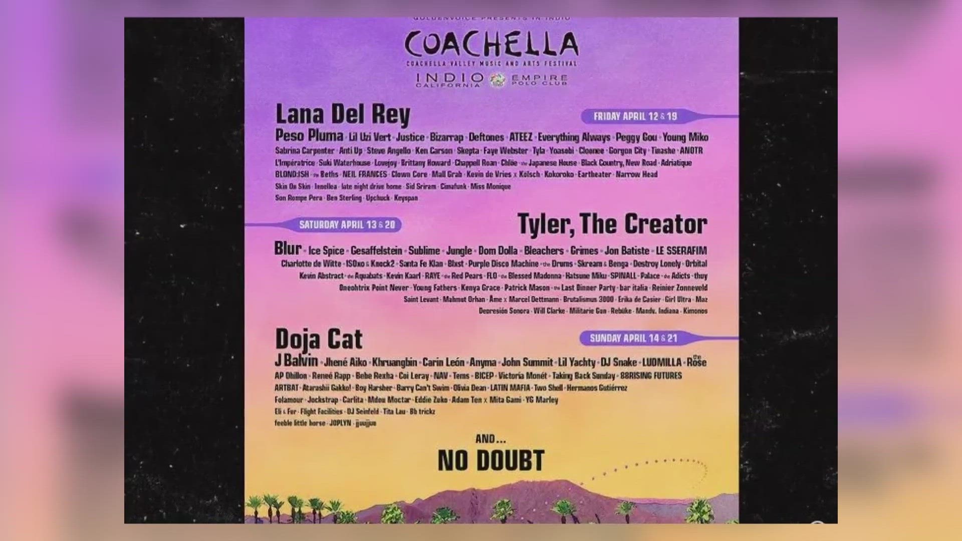 Listed as simply 'Sublime' on the Coachella lineup, the band's