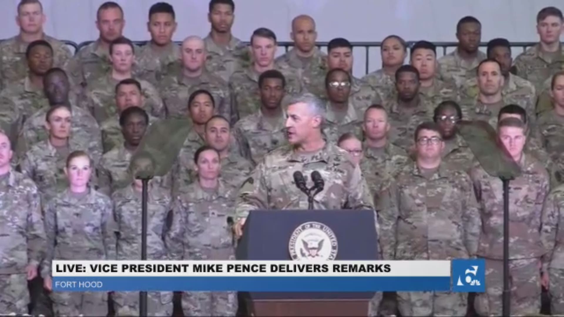 VP Mike Pence visited Fort Hood to observe a training exercise, participate in a veteran transition roundtable, and speak to soldiers, personnel.