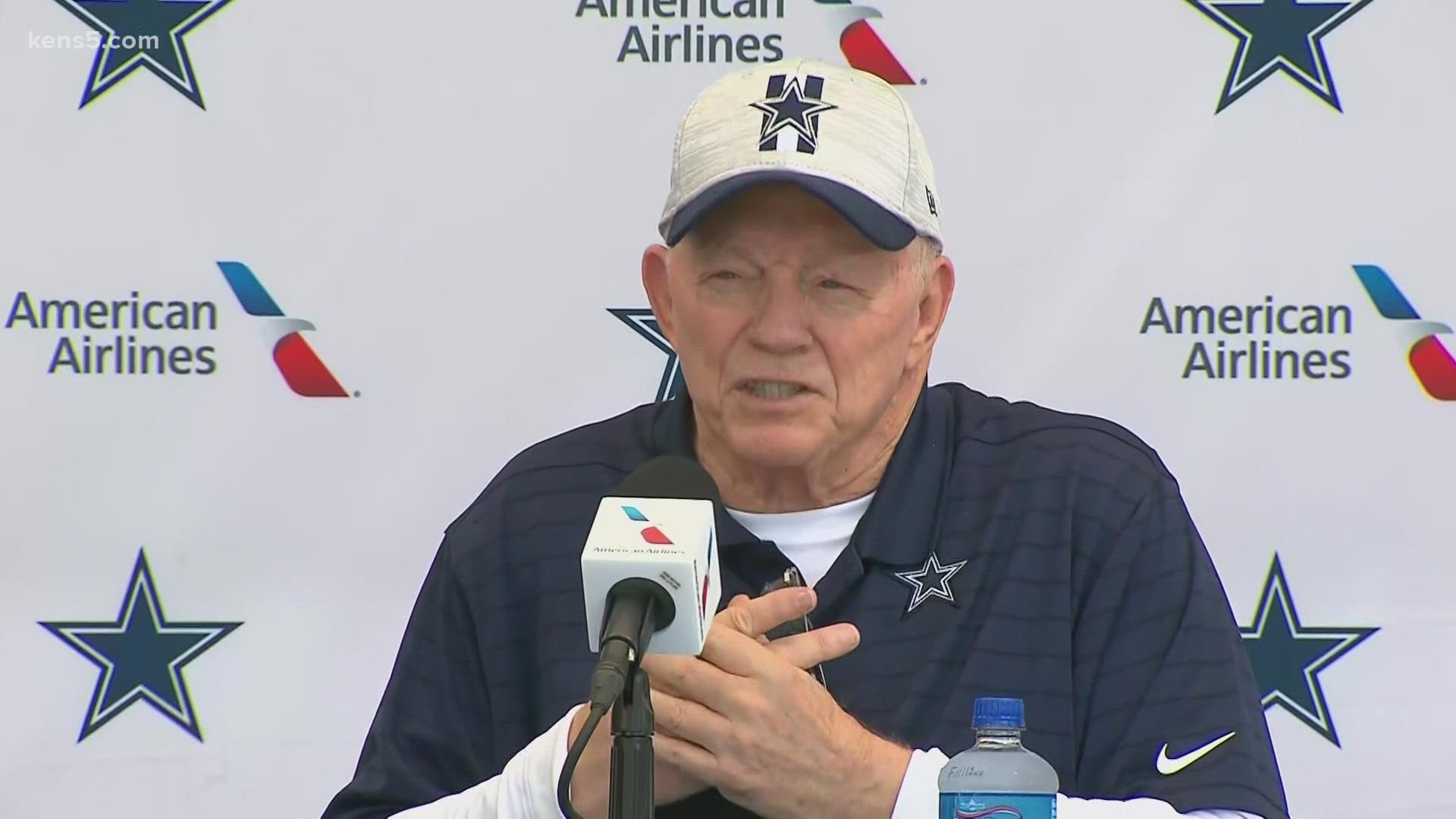 Dallas Cowboys owner Jerry Jones was involved in a car crash Wednesday night.