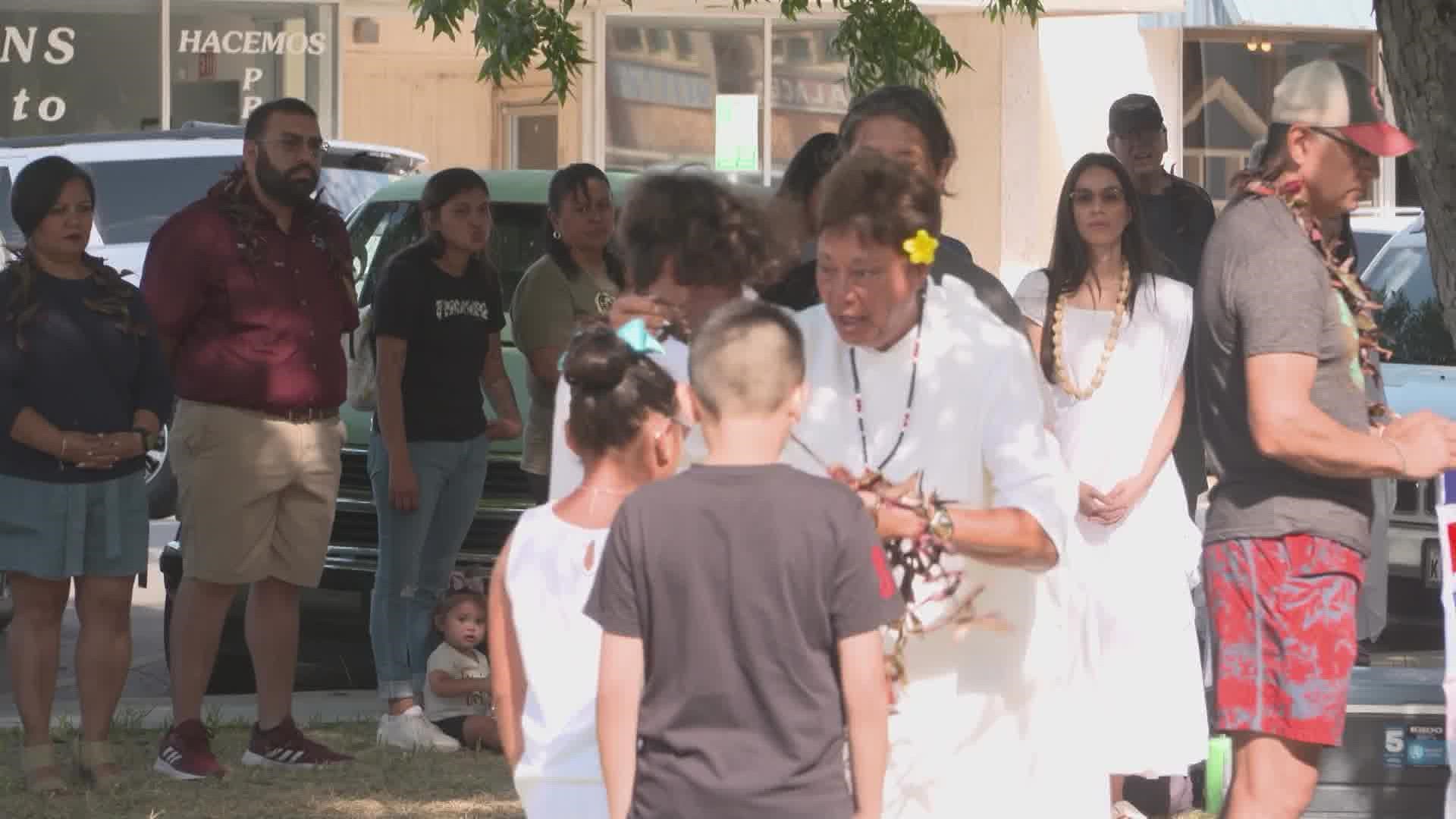 The Benedictine Monastery of Hawaii traveled to Uvalde to offer their support to grieving families.