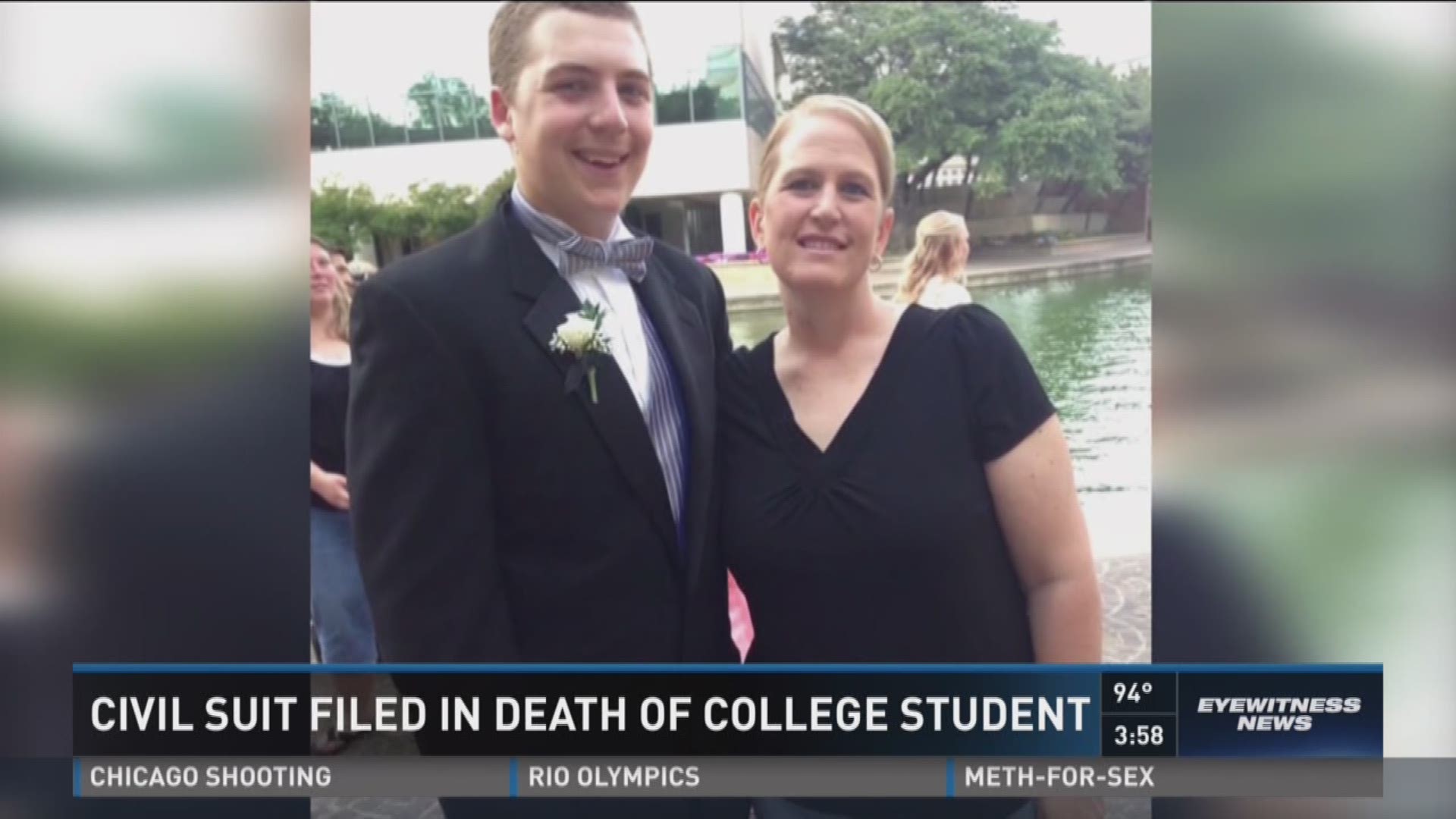 Civil suit filed in death of college student