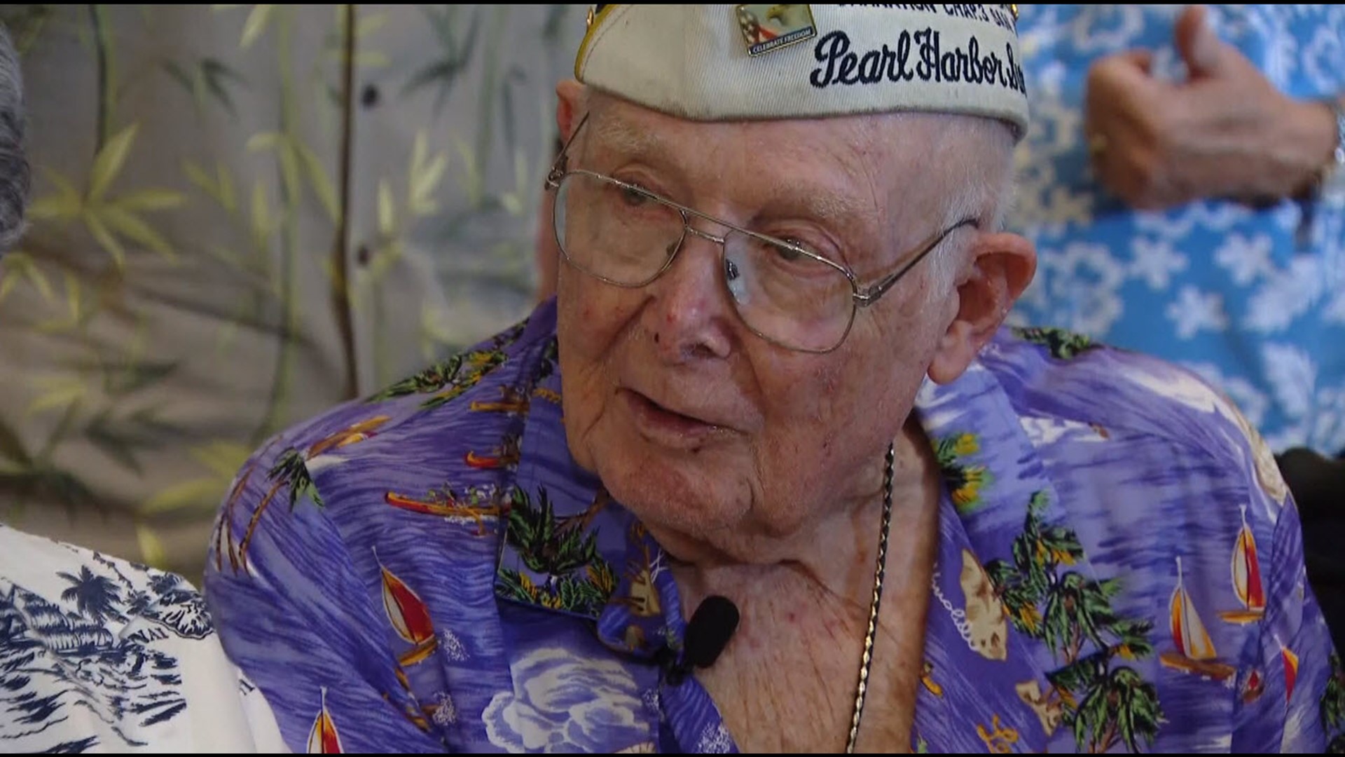 Veterans, including oldest survivor of the attack on Pearl Harbor, Clayton Schenkelberg, gather to remember the 1944 event that changed their lives.